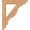 Ekena Millwork Funston Slat Smooth Bracket w/ Offset Brace, Western Red Cedar, 5 1/2"W x 24"D x 28"H BKT0604X24X28FST06SWR - alternate 3